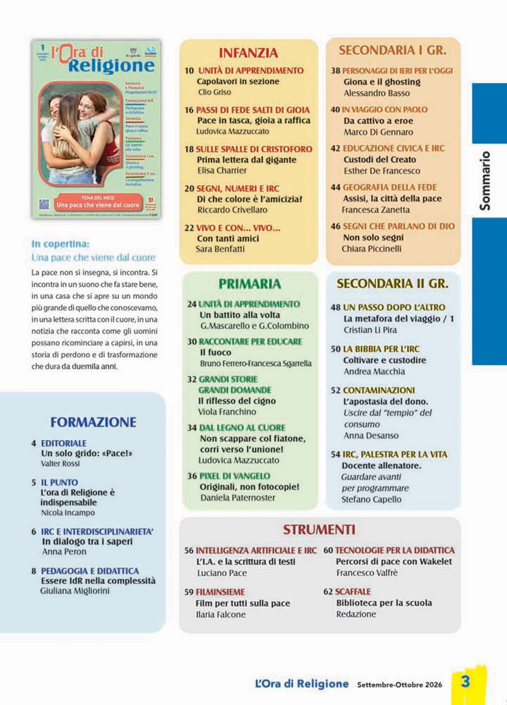 L'Ora di Religione n. 1 – settembre - ottobre 2026 - immagine 2